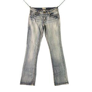 Mudd Womens Size 9 Low Waist Jeans Bootcut 5 Pocket Blue Jeans Denim Vintage Y2K